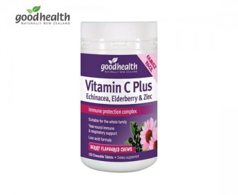 Good Health 好健康 维生素C紫锥花接骨木加锌咀嚼片150片 Good Health 好健康 维生素C紫锥花接骨木加锌咀嚼片150片